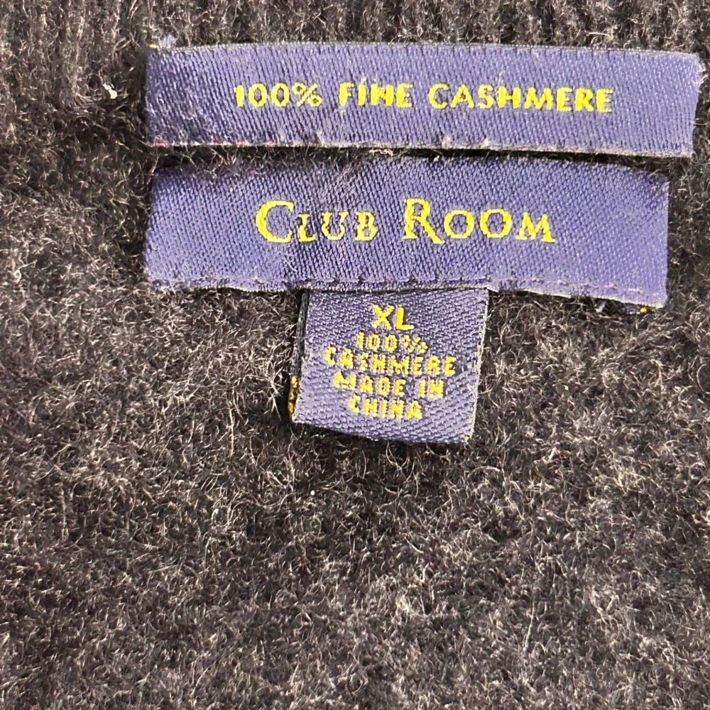 Club Room Fine‎ Cashmere Sweater Blue XL